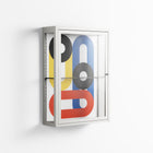 Arial - Wall Cabinet - Vratislav Pecka - Chalk - Clear glass
