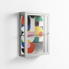 Murano - Wall Cabinet - Vratislav Pecka - Chalk - Clear glass