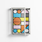 Palette - Wall Cabinet - Vratislav Pecka - Chalk - Clear glass