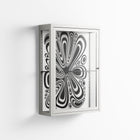 Splash of black - Wall Cabinet - Vratislav Pecka - Chalk - Clear glass