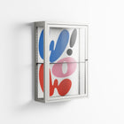 Wow - Wall Cabinet - Vratislav Pecka - Chalk - Clear glass