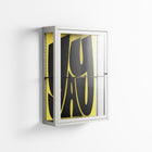 Yay - Wall Cabinet - Vratislav Pecka - Chalk - Clear glass