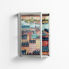 Gamla Stan - Wall Cabinet - Nur Rydberg - Chalk - Clear glass