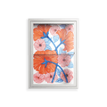 Big Orange Blooms - Wall Cabinet - Katie O’Shea - Chalk - Clear glass