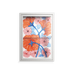 Big Orange Blooms - Wall Cabinet - Katie O’Shea - Chalk - Clear glass
