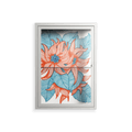 Big Orange Blooms 2 - Wall Cabinet - Katie O’Shea - Chalk - Clear glass