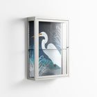 Egret - Wall Cabinet - Katie O’Shea - Chalk - Clear glass
