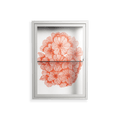 Orange Flowers 1 - Wall Cabinet - Katie O’Shea - Chalk - Clear glass