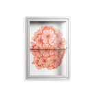 Orange Flowers 1 - Wall Cabinet - Katie O’Shea - Chalk - Clear glass