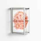 Orange Flowers 1 - Wall Cabinet - Katie O’Shea - Chalk - Clear glass