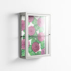 Pink Floras - Wall Cabinet - Katie O’Shea - Chalk - Clear glass