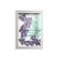 Tulips Purple - Wall Cabinet - Katie O’Shea - Chalk - Clear glass