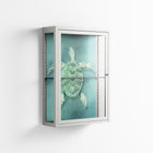 Turtle Without Kelp - Wall Cabinet - Katie O’Shea - Chalk - Clear glass