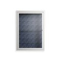 Basket Weave - Wall Cabinet - Katie O’Shea - Chalk - Clear glass