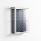 Basket Weave - Wall Cabinet - Katie O’Shea - Chalk - Clear glass