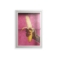 Banana - Wall Cabinet - Raissa Oltmanns - Chalk - Clear glass