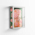 Inside Flowers - Wall Cabinet - Raissa Oltmanns - Chalk - Clear glass