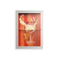 Drink And Cherries - Wall Cabinet - Raissa Oltmanns - Chalk - Clear glass