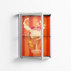 Drink And Cherries - Wall Cabinet - Raissa Oltmanns - Chalk - Clear glass