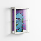 Punkrocker - Wall Cabinet - Cezar Berje - Chalk - Clear glass