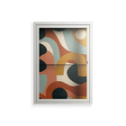 Abstract Sunrise - Wall Cabinet - Amy Suther - Chalk - Clear glass