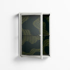 Midnight Dune - Wall Cabinet - Amy Suther - Chalk - Clear glass