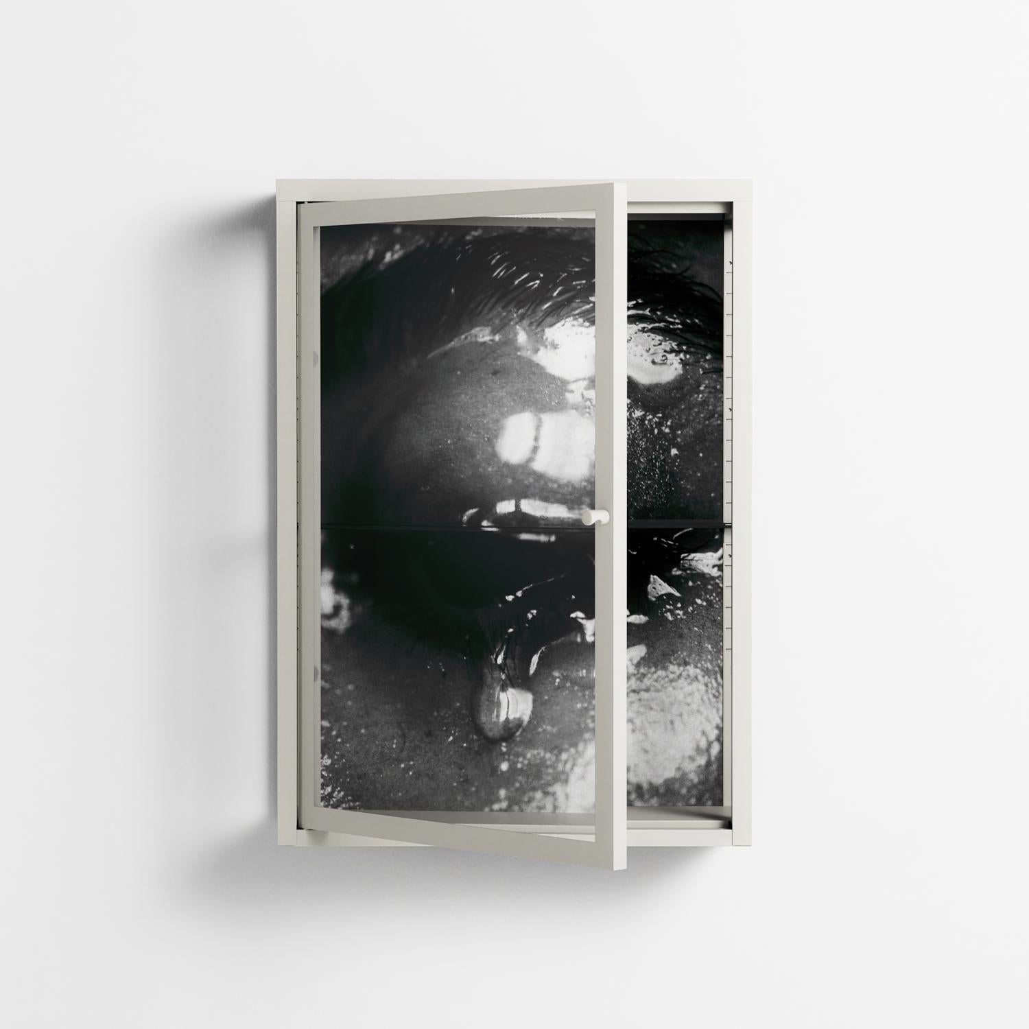 Gel - Wall Cabinet - Nadia Ryder - Chalk - Clear glass