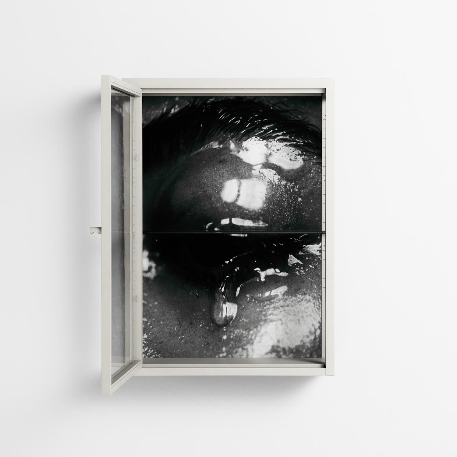 Gel - Wall Cabinet - Nadia Ryder - Chalk - Clear glass