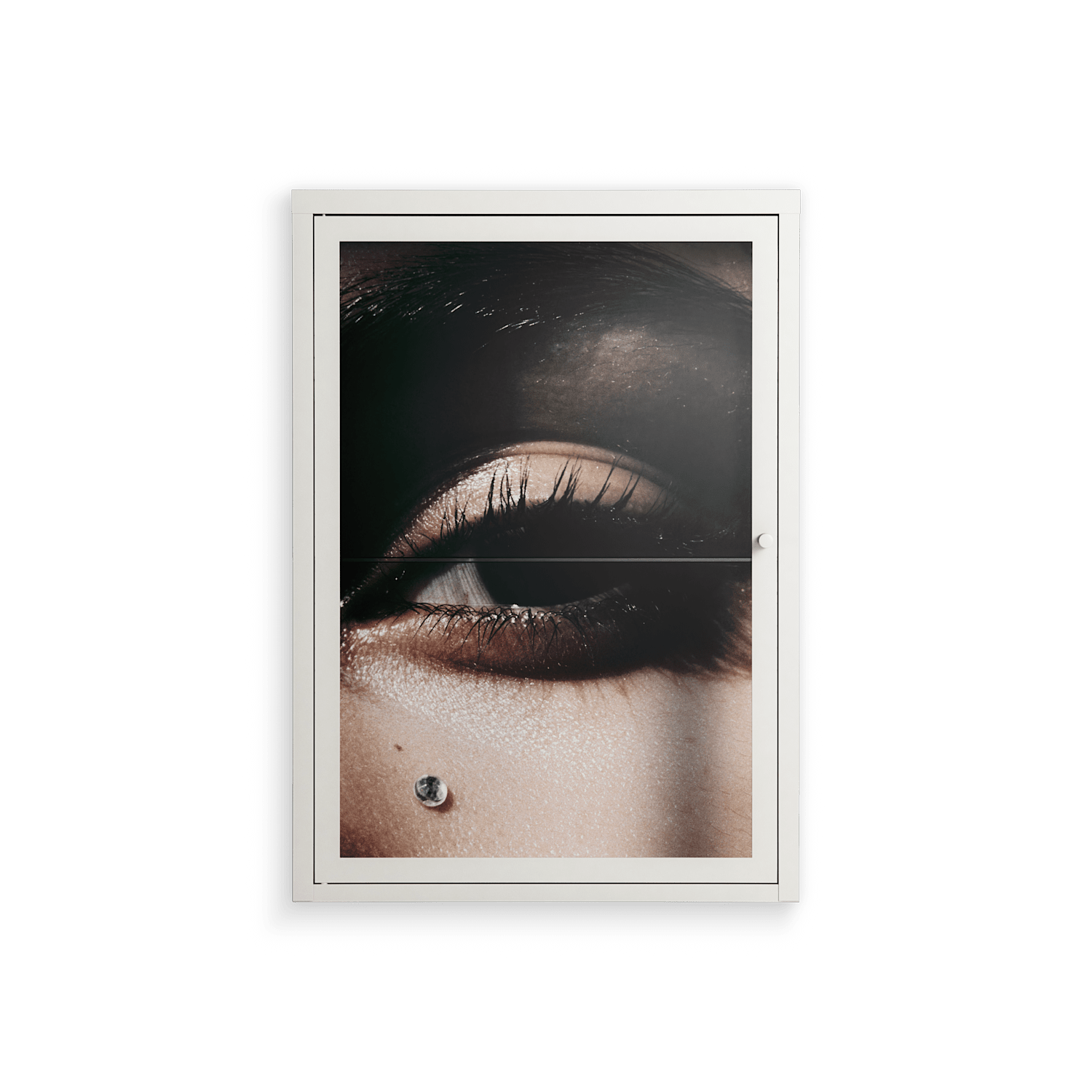 Gem - Wall Cabinet - Nadia Ryder - Chalk - Clear glass