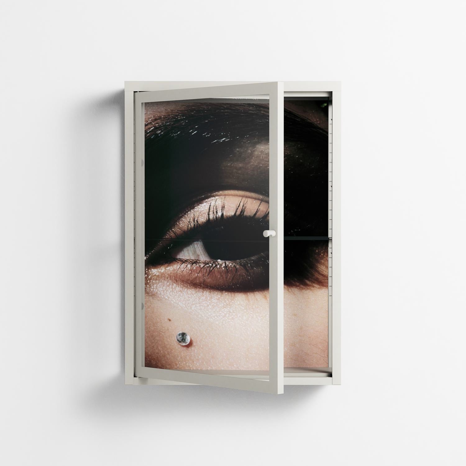 Gem - Wall Cabinet - Nadia Ryder - Chalk - Clear glass