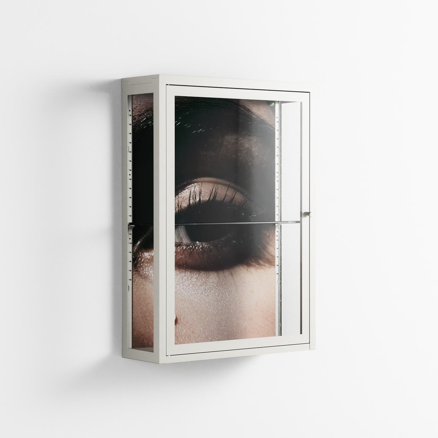 Gem - Wall Cabinet - Nadia Ryder - Chalk - Clear glass