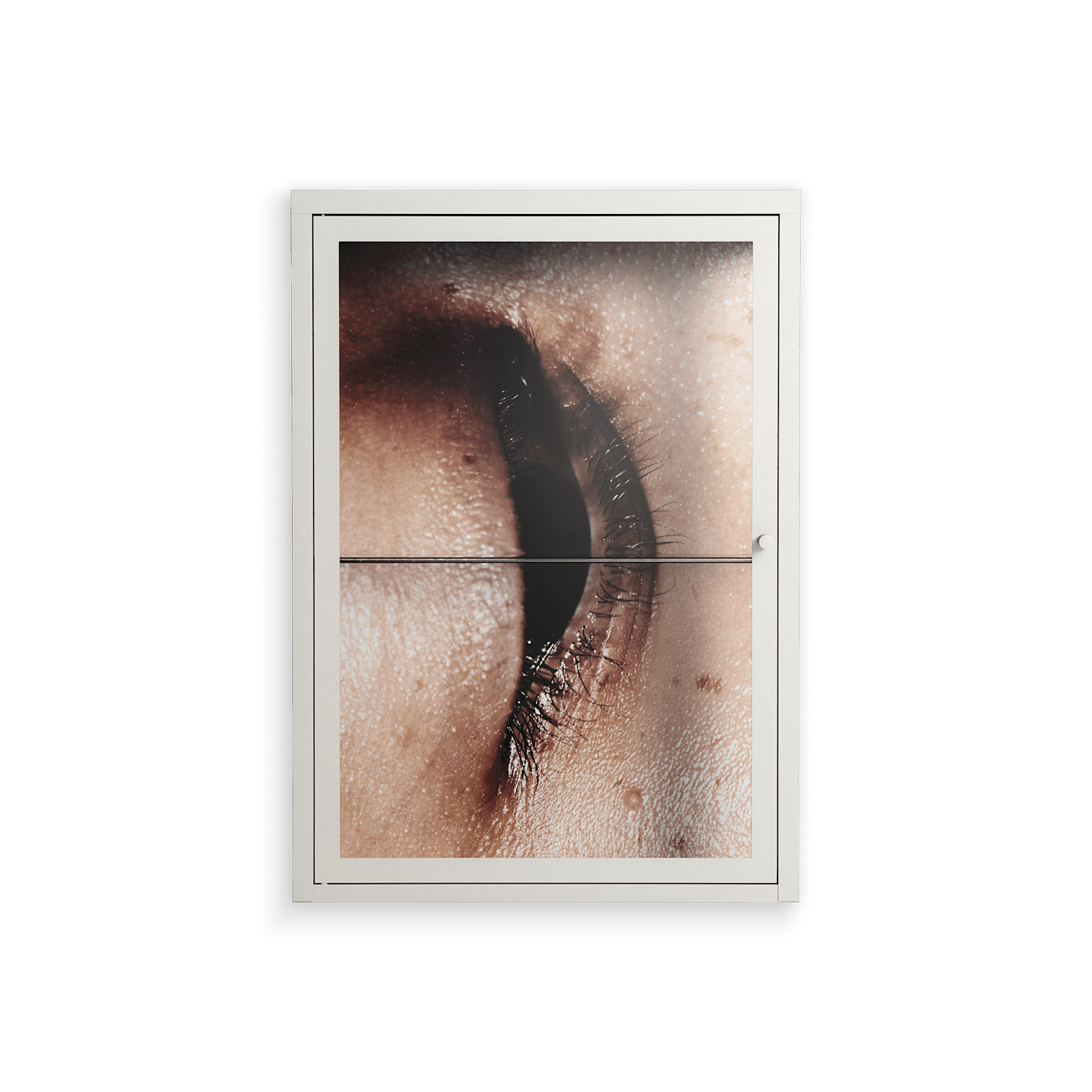 Glow - Wall Cabinet - Nadia Ryder - Chalk - Clear glass