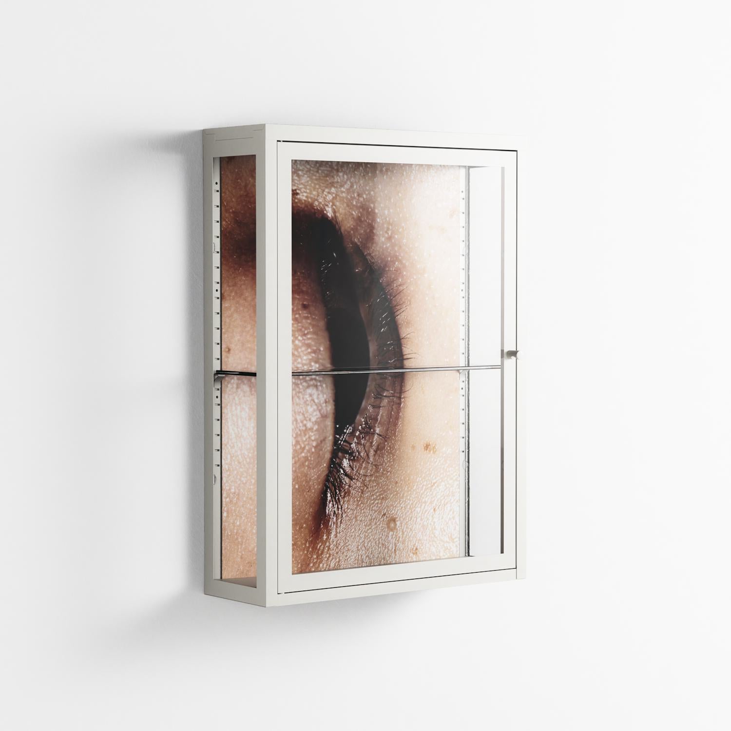 Glow - Wall Cabinet - Nadia Ryder - Chalk - Clear glass