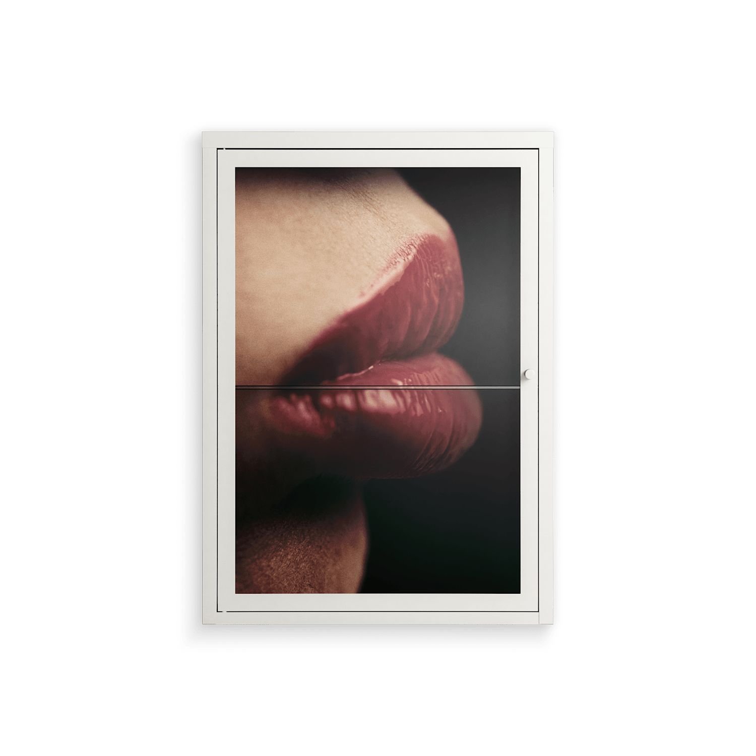 Red 4 - Wall Cabinet - Nadia Ryder - Chalk - Clear glass