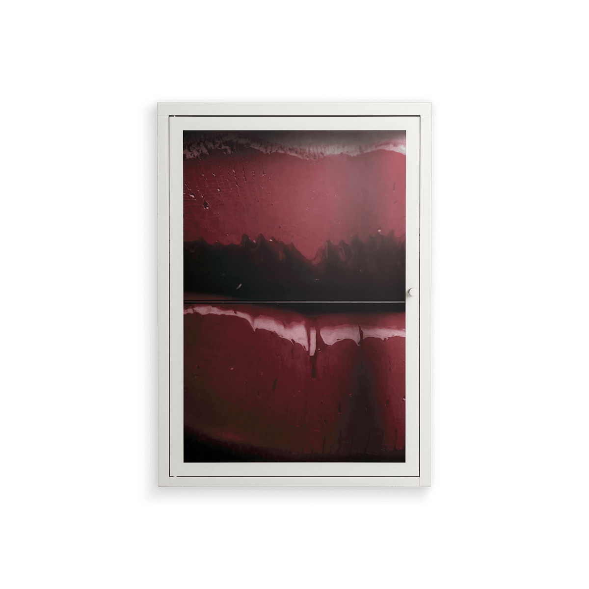 Squish - Wall Cabinet - Nadia Ryder - Chalk - Clear glass
