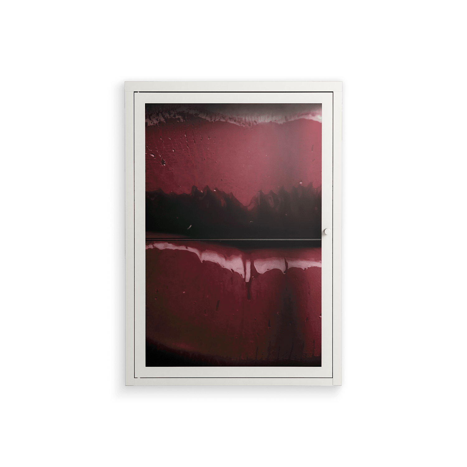 Squish - Wall Cabinet - Nadia Ryder - Chalk - Clear glass