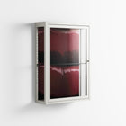 Squish - Wall Cabinet - Nadia Ryder - Chalk - Clear glass