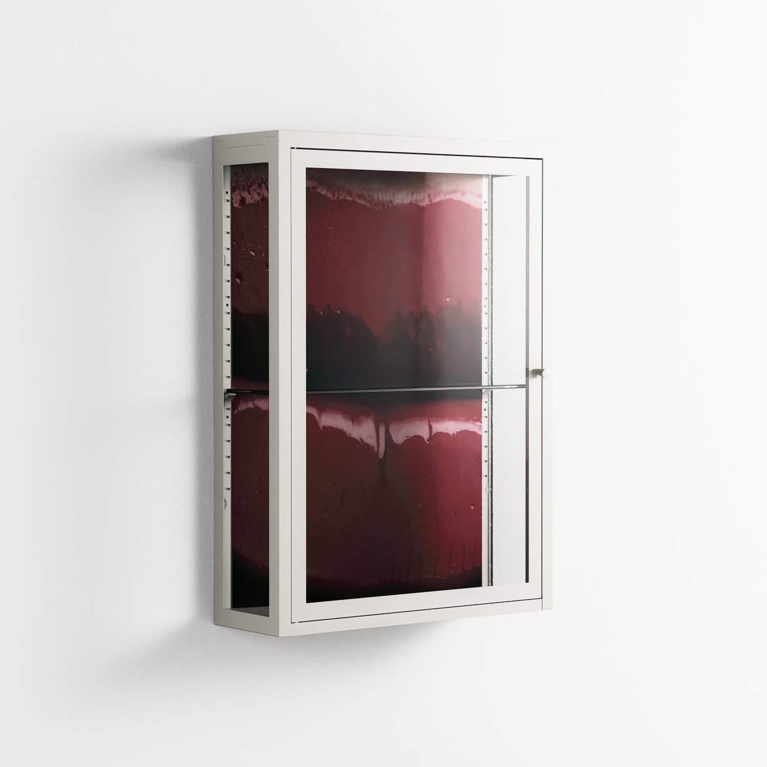 Squish - Wall Cabinet - Nadia Ryder - Chalk - Clear glass