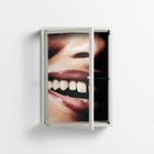Teeth - Wall Cabinet - Nadia Ryder - Chalk - Clear glass