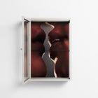 The Art Of Kissing 2 - Wall Cabinet - Nadia Ryder - Chalk - Clear glass