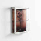 The Art Of Kissing - Wall Cabinet - Nadia Ryder - Chalk - Clear glass