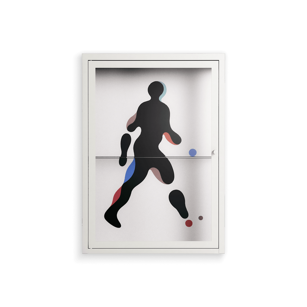 Décomposé - Wall Cabinet - David Vanadia - Chalk - Clear glass