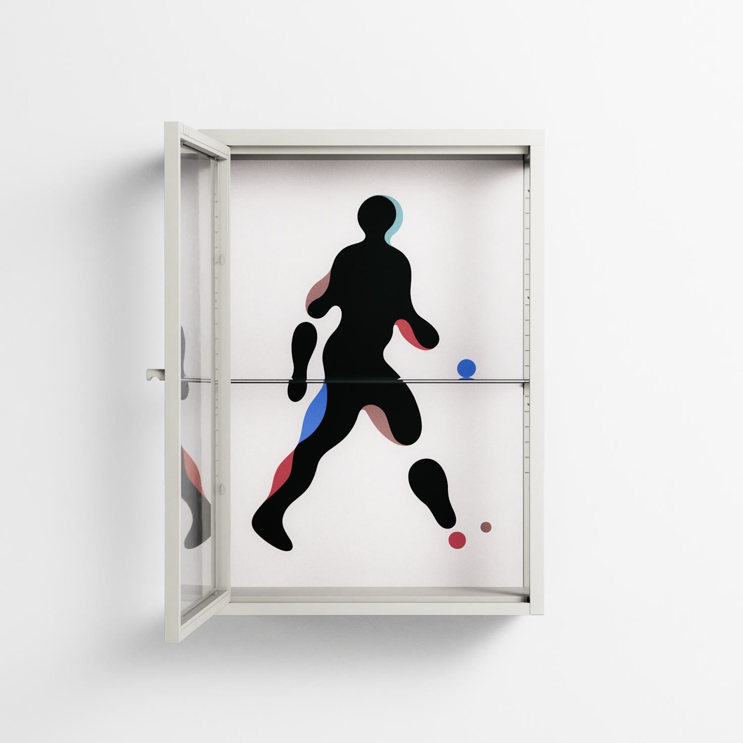 Décomposé - Wall Cabinet - David Vanadia - Chalk - Clear glass