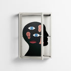 Désordre_Intérieur - Wall Cabinet - David Vanadia - Chalk - Clear glass