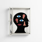 Désordre_Intérieur - Wall Cabinet - David Vanadia - Chalk - Clear glass