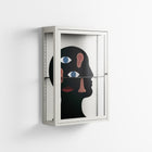 Désordre_Intérieur - Wall Cabinet - David Vanadia - Chalk - Clear glass