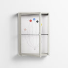 Épanoui - Wall Cabinet - David Vanadia - Chalk - Clear glass
