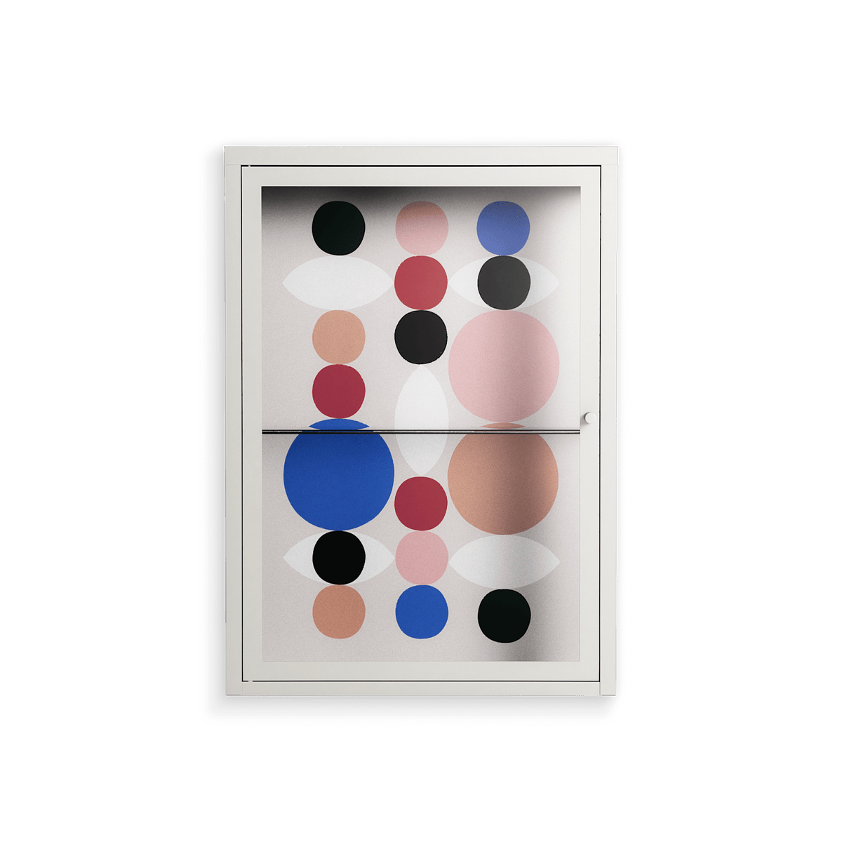 Pattern - Wall Cabinet - David Vanadia - Chalk - Clear glass