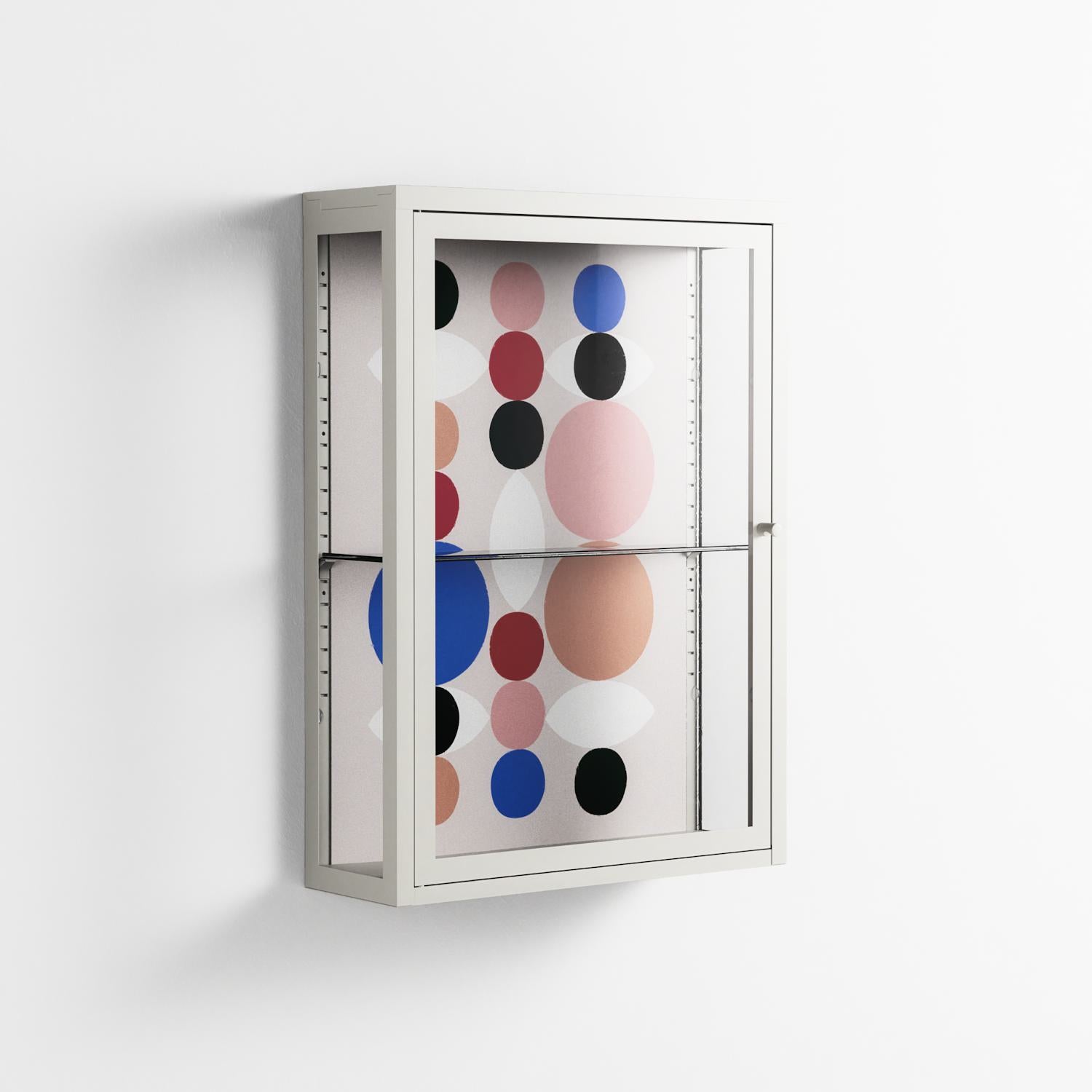 Pattern - Wall Cabinet - David Vanadia - Chalk - Clear glass