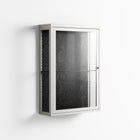 The Single Color - Wall Cabinet - Craig Watkins - Chalk - Clear glass